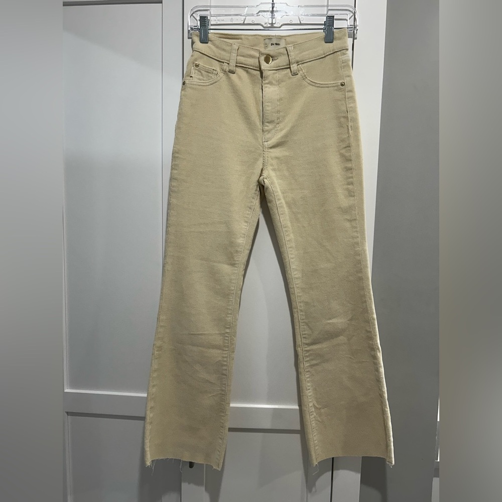 DL1961 Tan Flare Wide Leg Jeans